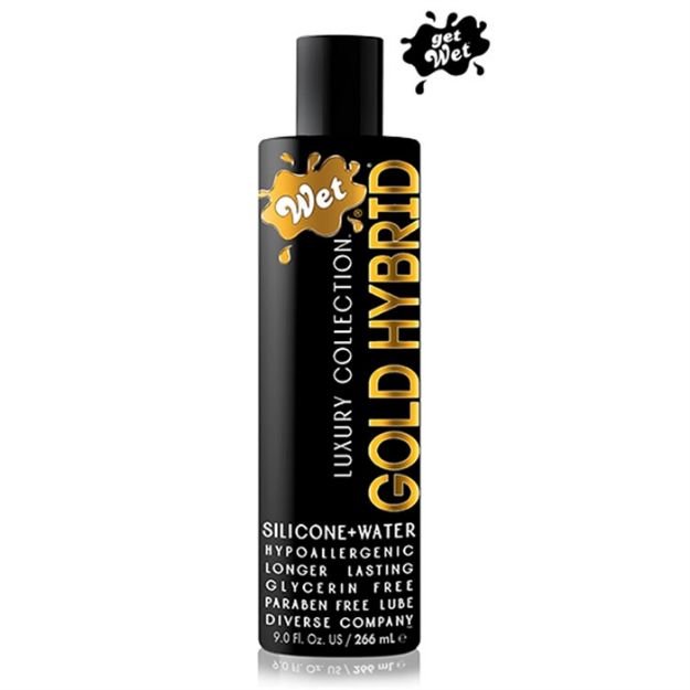 Image de Wet Gold Hybrid Water Silicone Blend 9 oz / 266 ml